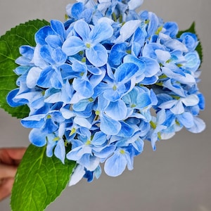 Hydrangea Blue Silk / Realistic Hydrangea / High Quality silk Hydrangea / DIY Flower supply / Home decoration  / Wedding / Mother&#39;s Day