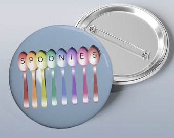 Invisible illness pin buttons, Gift for Potsie, Invisible disability, Spoonies, Dysautonomia, Gift for friend, Button for bag decor