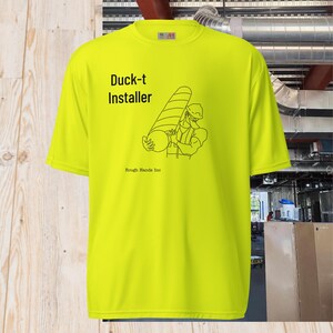 Duck(t) installer, American Flag, Funny Work Shirt, At The Gym, Funny Gym Shirt, Construction Hi Vis, Blue Collar