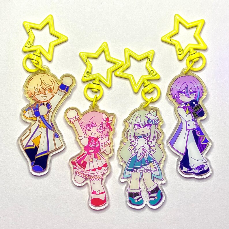 Project Sekai [PJSK] Wonderlands X Showtime Acrylic Glitter Keychains ...