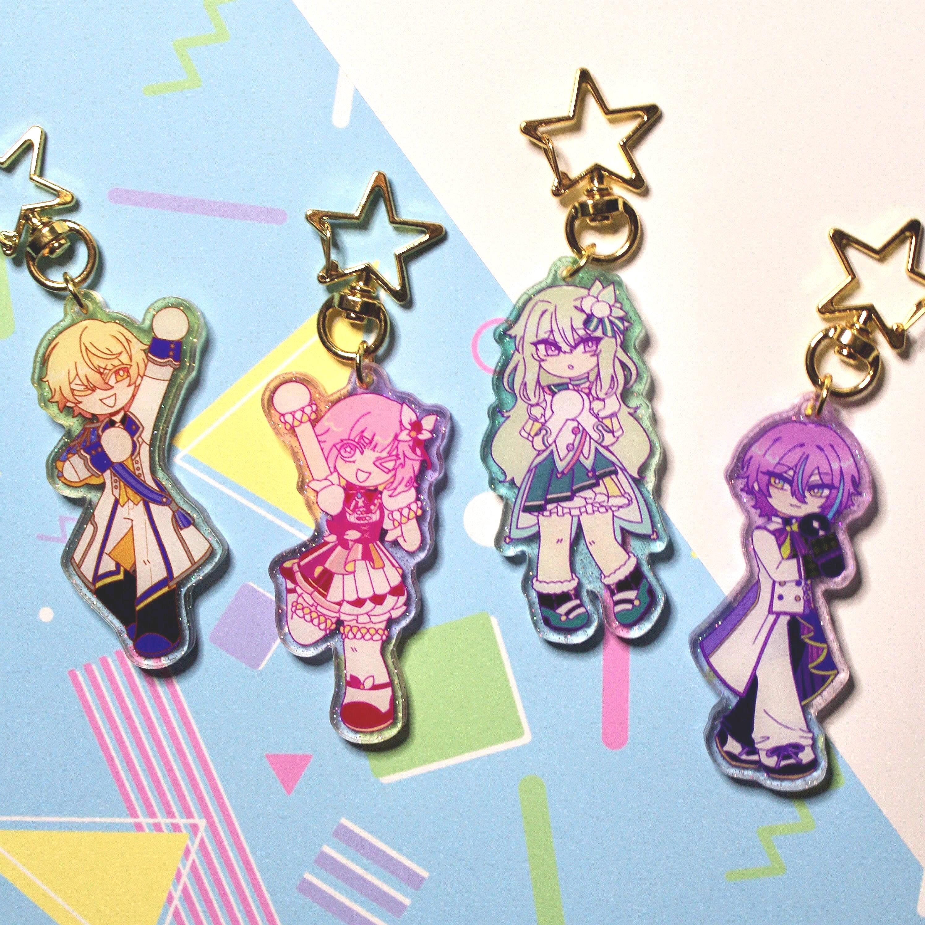 Project Sekai [PJSK] Wonderlands X Showtime Acrylic Glitter Keychains ...