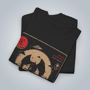 Mothman Shirt, Cryptid Graphic Tee , Unisex T-Shirt, Gift for Hofrror Fans, West Virginia Shirt image 8