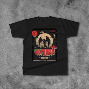 Mothman Shirt, Cryptid Graphic Tee , Unisex T-Shirt, Gift for Hofrror Fans, West Virginia Shirt image 2