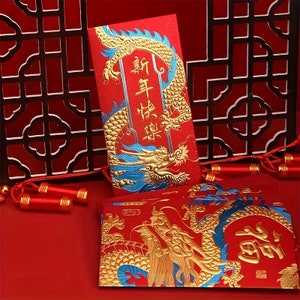 Rote Umschläge, Jahr Des Drachen Roter Umschlag, 2024 Chinesisches Neujahrsgeld Umschlag, Chinesische Neujahrsdekoration