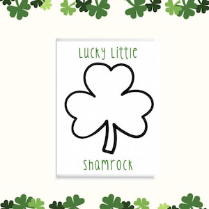 Trébol de la suerte para mamá, abuela, manualidad imprimible para hacer tú mismo, niños, bebés y niños pequeños, actividad para el aula, guardería, día de San Patricio