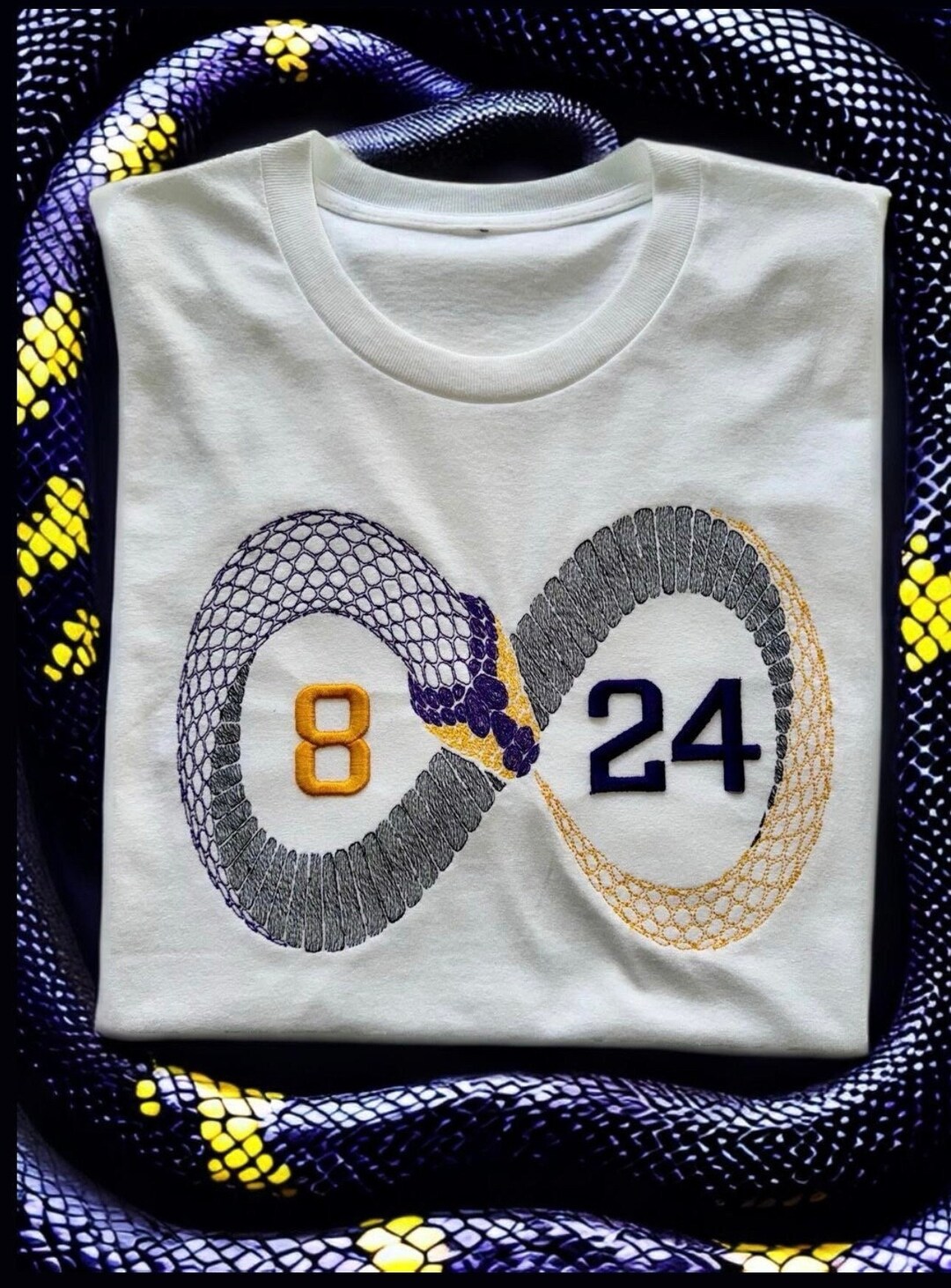 Mamba 8/24 Infinity Embroidered T Shirt - Etsy