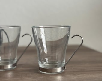 Italian Espresso Cappuccino Cups set of 4, Vintage Coffee Bar