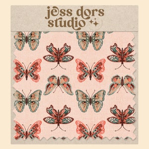 Seamless Butterflies Repeat Pattern for Commercial Use, Retro Seamless ...