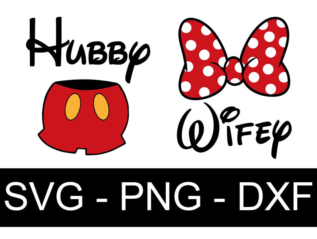 SVG Hubby and Wifey Lettering Digital Download for Couples - Etsy