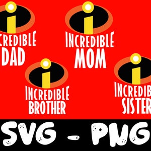 Incredible Logo Svg, The Incredibles SVG PNG Digital Download / The Incredibles Digital Vector Clipart Print Vinyl Decal