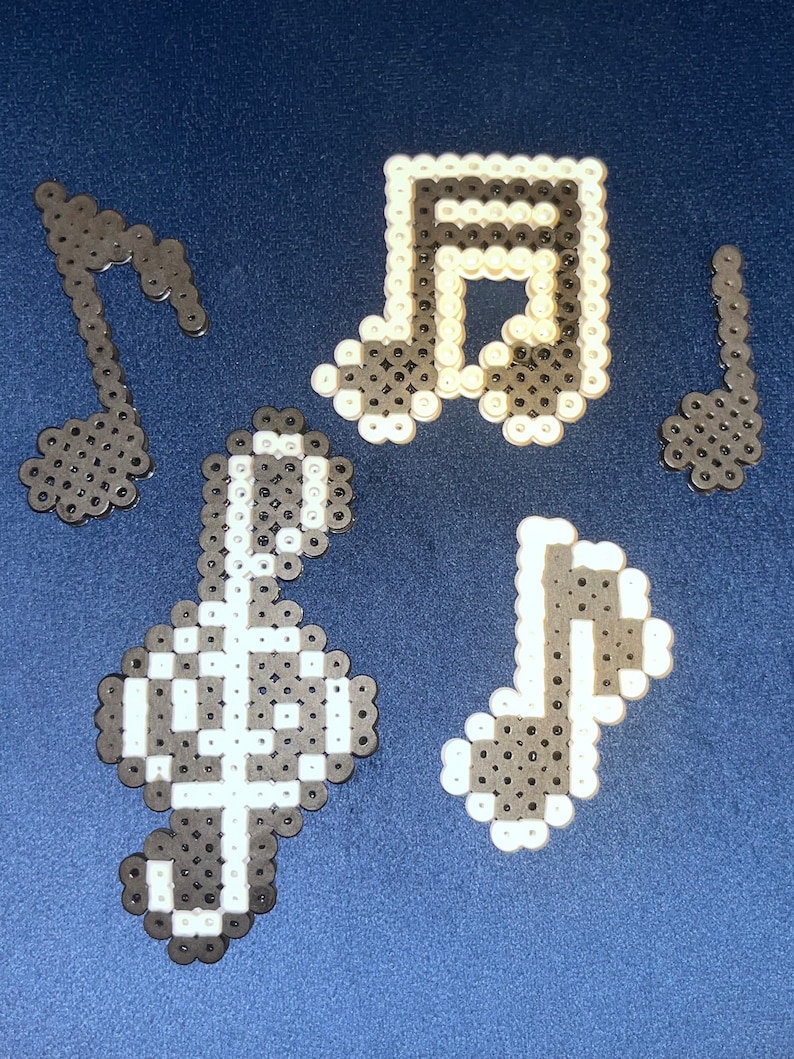 Bead Notes Music Notes Made Out of Perler Melty Beads. - Etsy