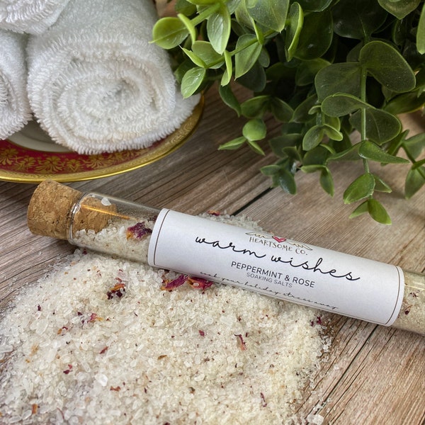 Warm Wishes • Peppermint and Rose Bath Salts