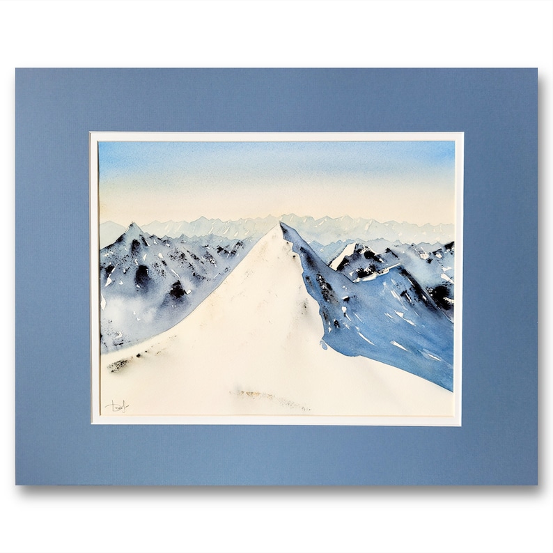 Landscape Painting, Mountain Painting, Mountain Wall Art, Nature Wall