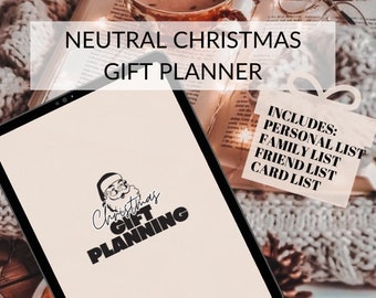 Kerstcadeaulijstplanner | Kerstcadeautracker | Kerstbegroting | Kerst-to-do-lijst | Boodschappenlijstje voor de feestdagen | Kerstchecklist