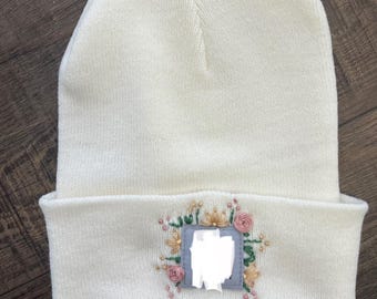 gorro bordado a mano *marca*
