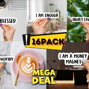 Niedliche Aufkleber, positive Affirmation Sticker Pack, Inspirierende Zitate Sticker Pack, Wasserdichte Aufkleber