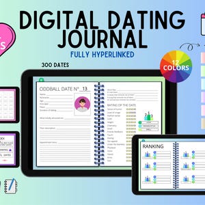 Dating journal | digital journal - 300 dates