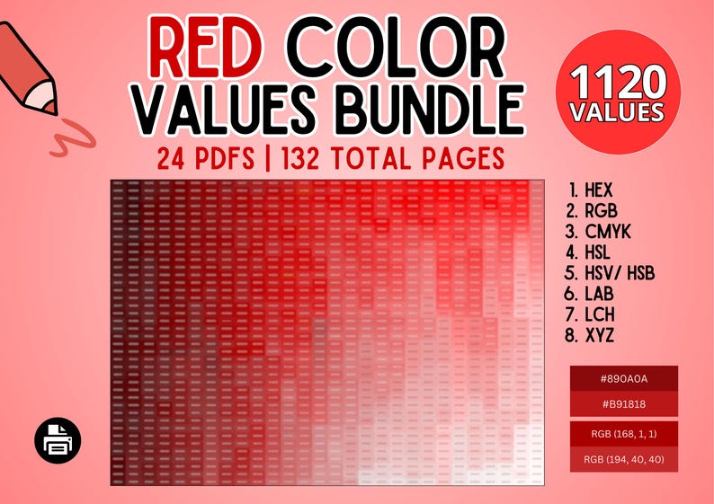 Shell Red Rgb Code Red Color Values Bundle: Hex, Rgb, Cmyk, Hsl, Hsv/ Hsb, Lab, Lch, Xyz ...