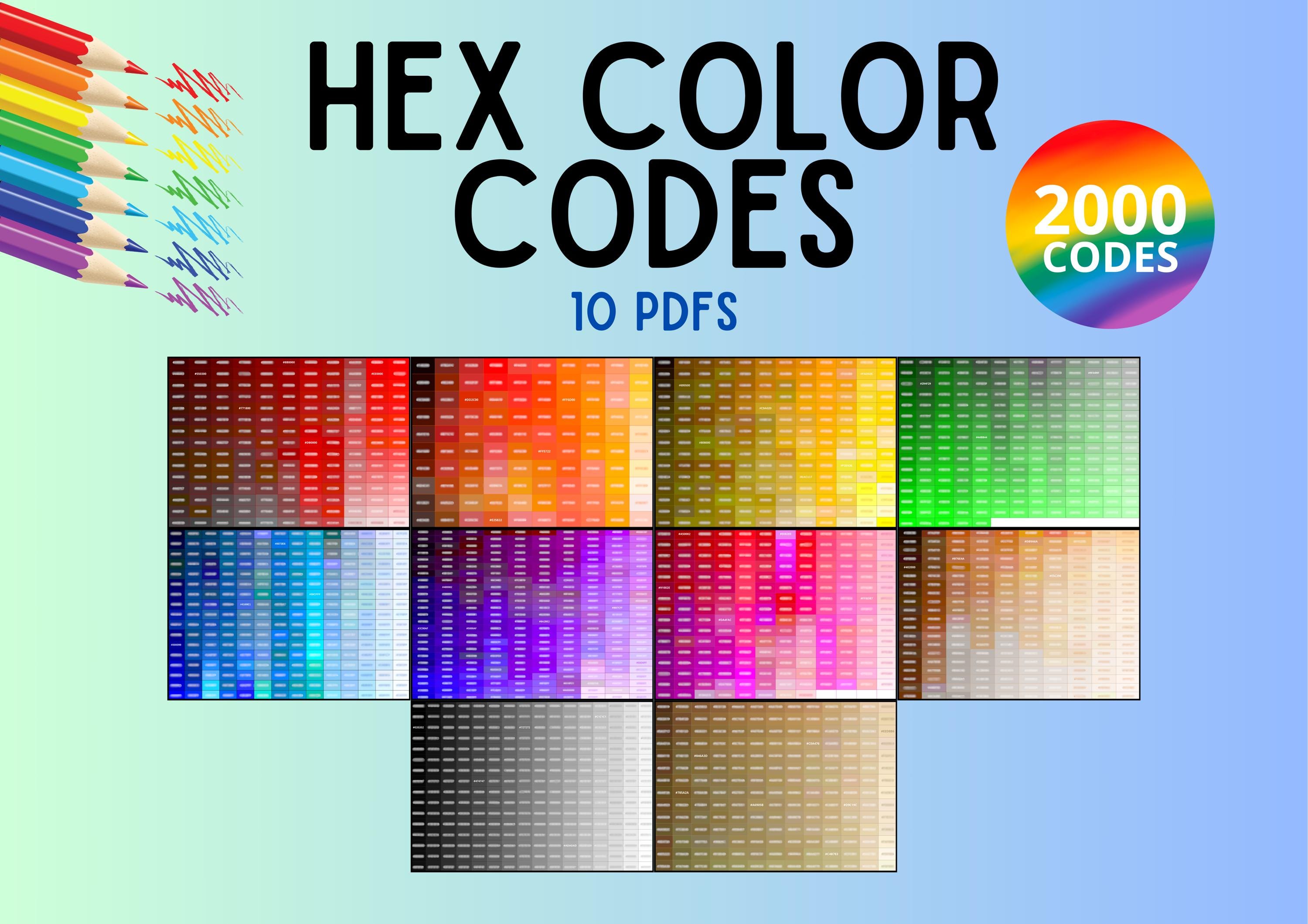 Stone Color Code Sublimation Printable Sublimation Color Chart 1000x1500