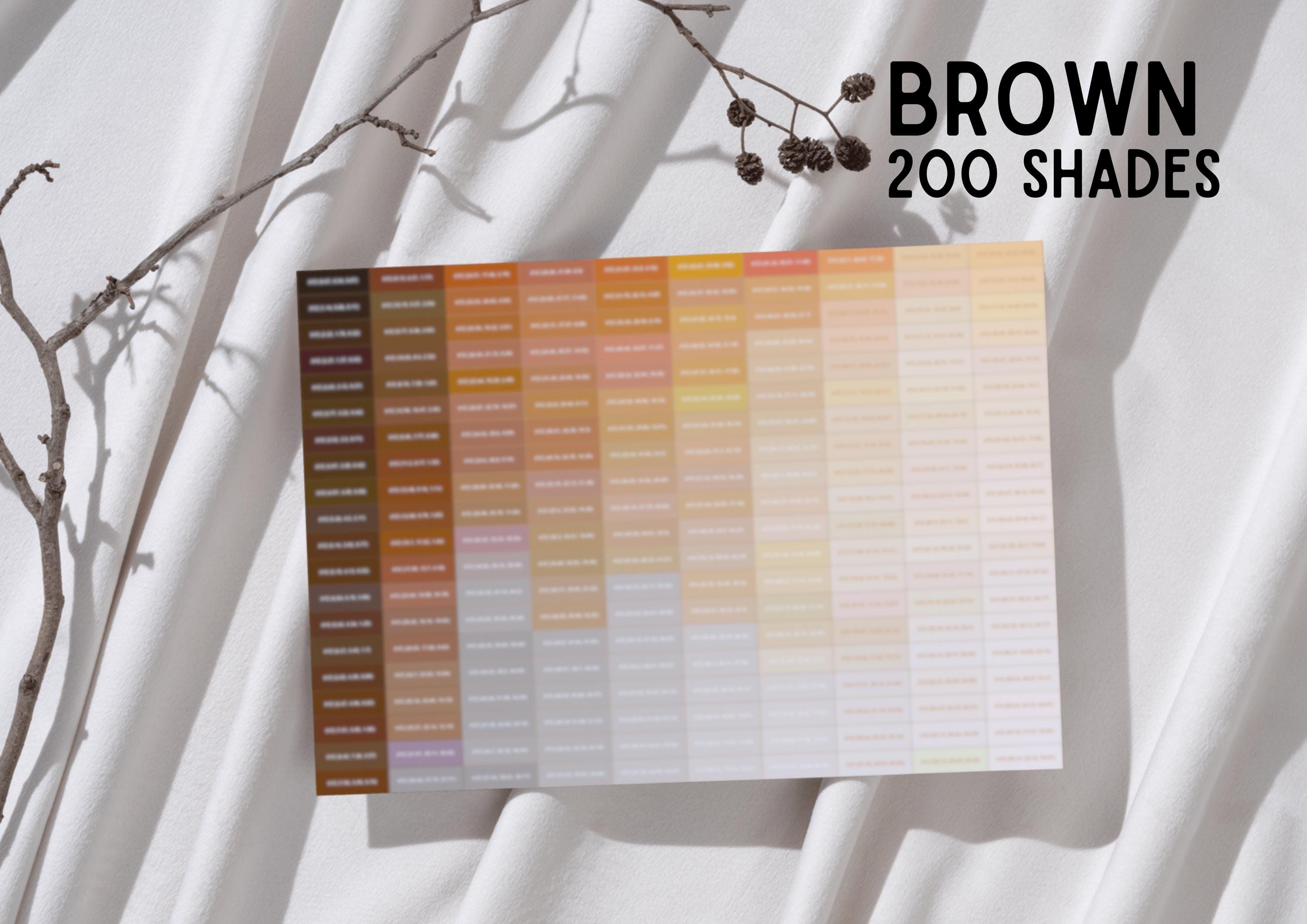 Pygment Library Logo XYZ: 2000 Color Values Chart, Printable PDF Bundle | Color Swatch for ...