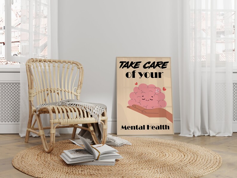 Mental Health Poster, Take Care of Your Mental Health, Councellor ...