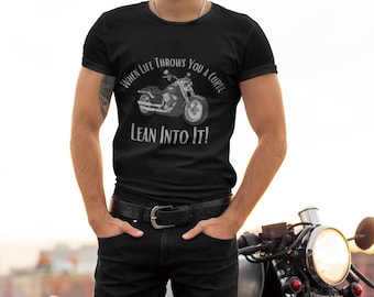When life throws you a curve, Motorcycle, Biker, DTF Transfer, Motorcycle DTF, Biker DTF, Biker Chic, Motorcycle shirt