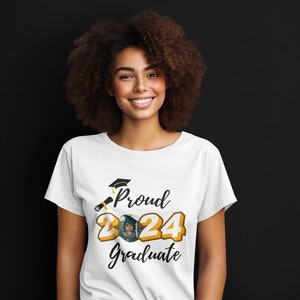 Graduation T Shirt Template 4 Pk Bundle Proud Graduate Editable in Canva Graduation Family Shirt Design Template PNG Graduation 2024