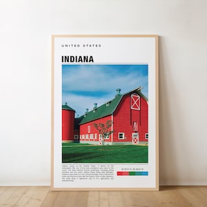 Indiana Print, Indiana Photo, Indiana Poster, Indiana Painting, Indiana Artwork, Indiana City, Indianapolis Poster, Indiana Travel Gift, USA