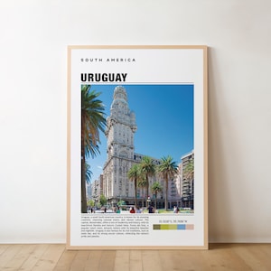 Uruguay Print, Uruguay Art, Uruguay Poster, Uruguay Photo, Uruguay Poster Print, Uruguay Painting, Montevideo Poster, Uruguay Artwork Print