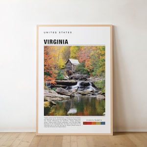 Virginia Print, Virginia Art, Virginia Photo, Virginia Poster Print, Virginia Painting, Richmond Poster, Virginia Art Work, Virginia Gift