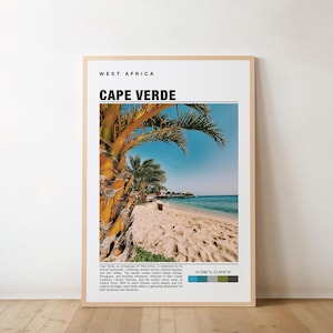 Cape Verde Print - Africa Poster, Travel Wall Art, Island Print, Scenic Art, Coastal View, Tropical Decor, Ocean Landscape, Travel Poster
