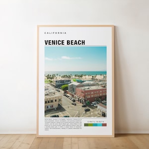 Venice Beach Print Surf, Venice Beach Wall Art, Venice Beach Poster, Los Angeles, California, Venice Beach Artwork, Venice Beach Photo Art