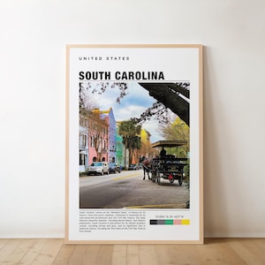 South Carolina Print, South Carolina Art, South Carolina Photo, South Carolina Poster Print, South Carolina Painting, Charleston Poster, USA