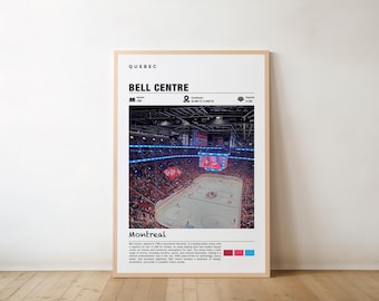 Montreal Bell Centre Print: Hockey Arena View - Sports Wall Art