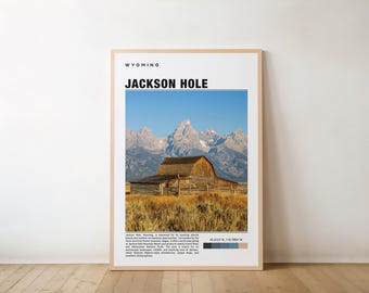 Wyoming Mountain Art Print - Jackson Hole Ski Resort Scene