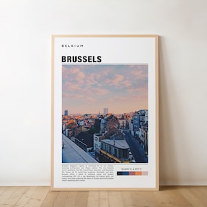 Brussels Print, Brussels Art, Brussels Poster, Brussels Photo, Brussels Poster Print, Brussels City Painting, Belgium Poster, Europe Poster