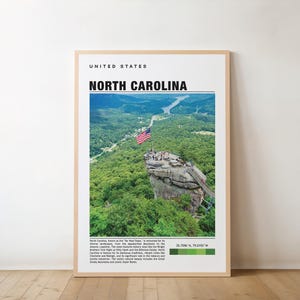 North Carolina Travel Poster, North Carolina Print, North Carolina Wall Art, North Carolina Vintage Poster, North Carolina Photo, Raleigh