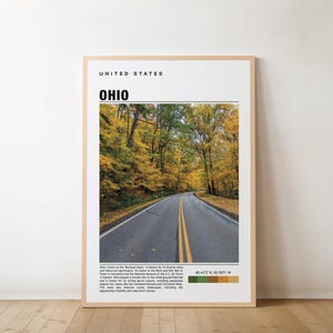 Ohio Travel Poster, Ohio Print, Ohio Wall Art, Ohio Vintage Poster, Ohio Photo, Ohio Poster Print, Ohio Wall Decor, Ohio Painting, Ohio Art