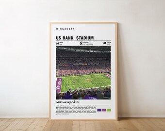 US Bank Stadium Print – Minnesota Poster, Minneapolis Views, Stadium Art, Bold Design, Urban Charm, Sports Venue, US Bank Beauty, Minnesota