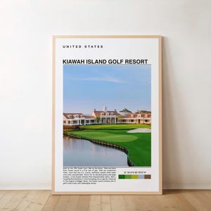 Ocean Course at Kiawah Island Print – Coastal Golf Poster,  Atlantic Views, Golf Course Art, Seaside Beauty, Lowcountry Landscape