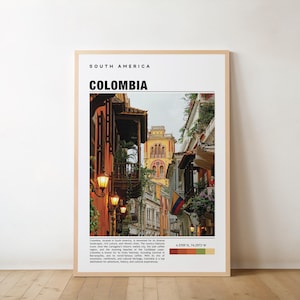 Colombia Print, Colombia Art, Colombia Poster, Colombia Photo, Colombia Poster Print, Colombia Painting, Bogotá Travel Poster, Vintage Art