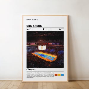 UBS Arena Poster: New York Sports Venue Wall Art