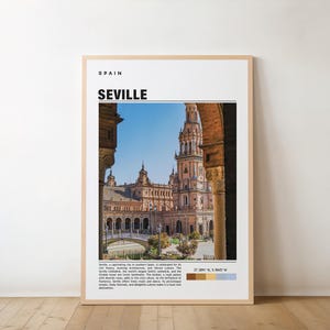 Seville Print, Seville Art, Seville Poster, Seville Photo, Seville Poster Print, Seville Painting, Spain Poster, Vintage Poster, Seville Art