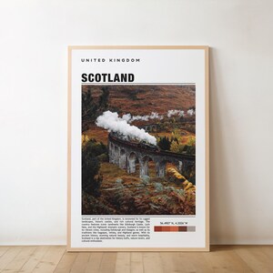 Impresión de Escocia, póster vintage, arte mural de Escocia, póster de Escocia, foto de Escocia, impresión de póster de Escocia, decoración de pared de Escocia, arte de Escocia