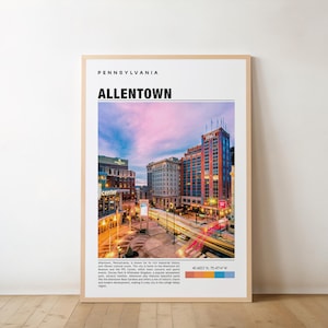 Allentown Print, Allentown Poster, Allentown Wall Art, Allentown Travel, Allentown Art Print, Allentown Artwork, Allentown Pennsylvania Art
