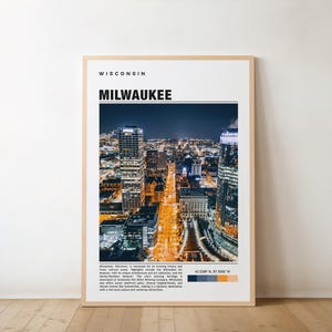 Milwaukee Print, Milwaukee Poster, Milwaukee Wall Art, Milwaukee Travel, Milwaukee Art Print, Milwaukee Artwork, Milwaukee Wisconsin Print