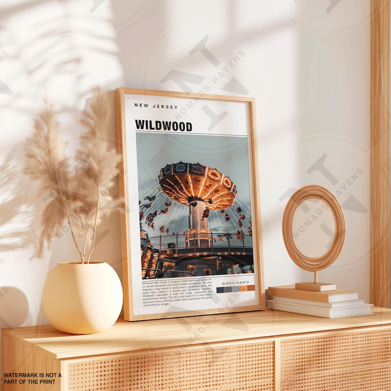 Wildwood Poster - Vintage Jersey Shore Beach Scene image 4