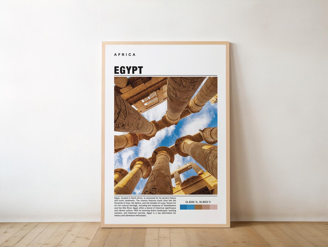 Egypt Poster Print: Vintage Travel Art (multiple Sizes Available) - Etsy