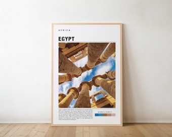 Egypt Poster Print: Vintage Travel Art (Multiple Sizes Available)