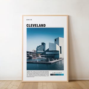 Cleveland Print, Cleveland Poster, Cleveland Wall Art, Cleveland Travel, Cleveland Art Print, Cleveland Artwork, Cleveland Photo, Ohio Print